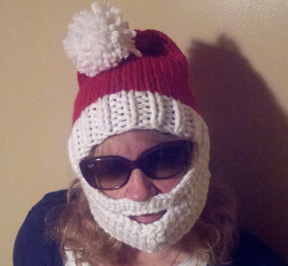 All Listings Slide on the Santa Beardo Beard Hat and you will undoubtedly be sporting the most amazing winter accessory known to man. The hand made, % acrylic yarn red beanie (with white puff ball!) features a one-size-fits-all white detachable beard.