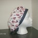 Stars and Striped Hearts Bouffant Scrub Cap