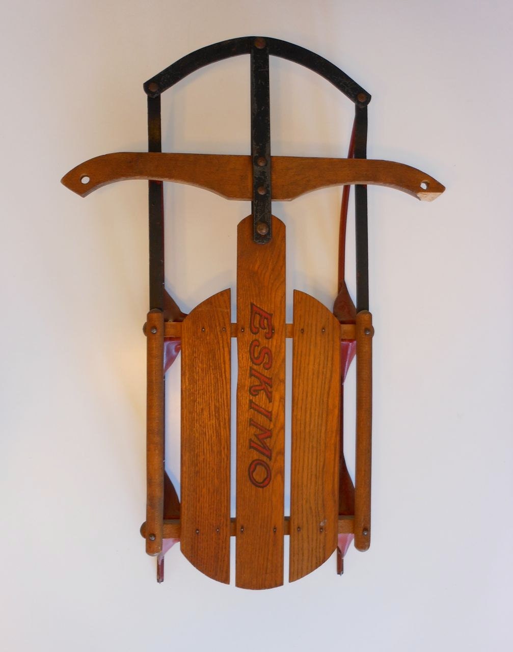 Vintage Eskimo Childrens Wood Snow Sled