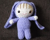 OLIVIA - Amigurumi Crochet Easter Bunny Doll Purple