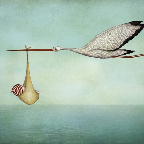 Delivery - Illustration print, largest size (A3, 11.7" x 16.5")