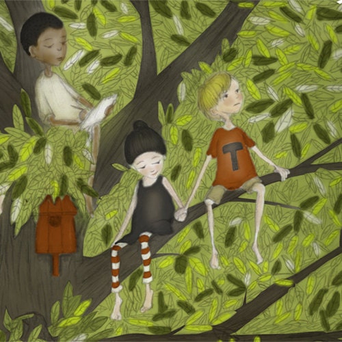 The climbing tree - Largest size (A3, 11.7" x 16.5")
