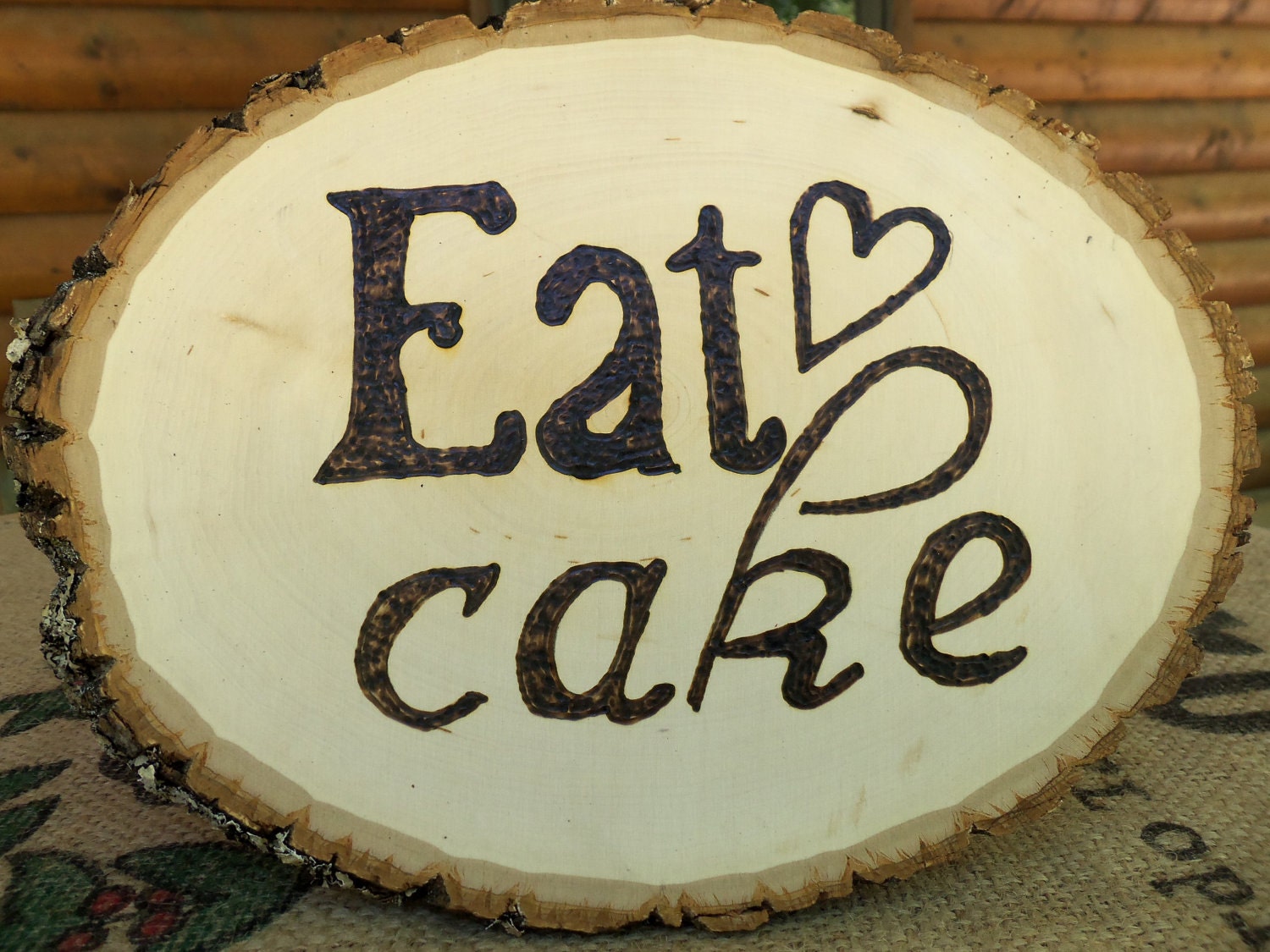rustic EAT  sign Cake Wedding Rustic CAKE  similar eat  on to Etsy Sign Items Table