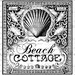 Beach Cottage Shells Ocean Seashore Digital Image Download Transfer To Pillows Tote Tea Towels Burlap No. 1737