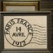Digital Collage Sheet French Paris Postmark Post Mark France Burlap Digital Download Sheet Fabric Transfer Pillows Totes Tea Towels 2267