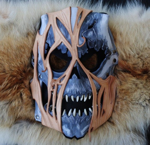 SALE: Leather Akuma Zombie Mask