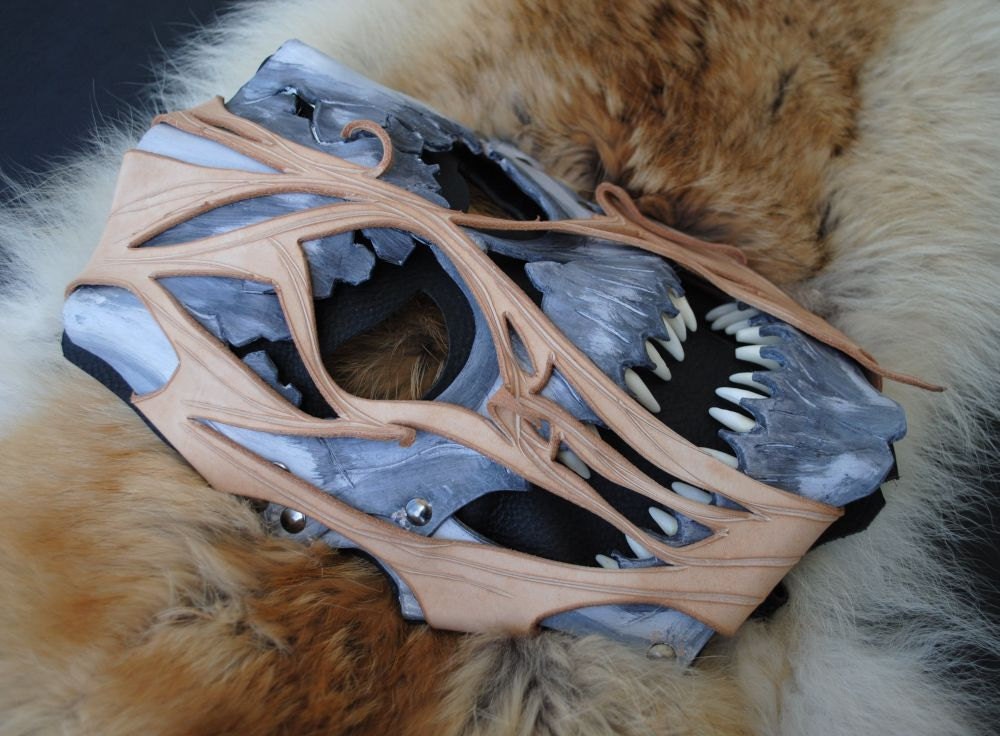 SALE: Leather Akuma Zombie Mask