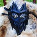 Onyx Leather Haunted Tree Ent Mask - Living Flame