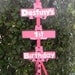 Minnie Mouse Party Sign - Black/Pink/Pink Polka Dots