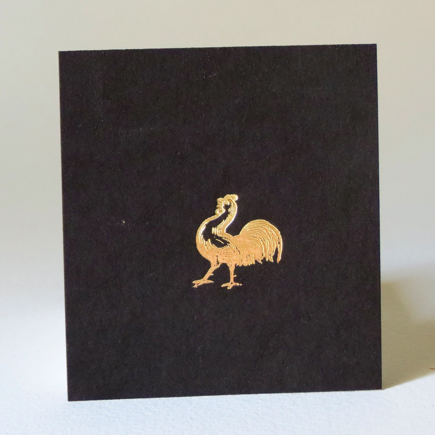 Vintage Letterpress Dingbats or Ornaments Proud Rooster for Stamping Printing Home Decor
