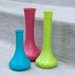 Colorful Painted Vases - Modern Centerpieces - Collection of 3