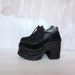 vintage 90's SOUL TRAIN platform goth sneakers flatforms disco women's 6 1/2