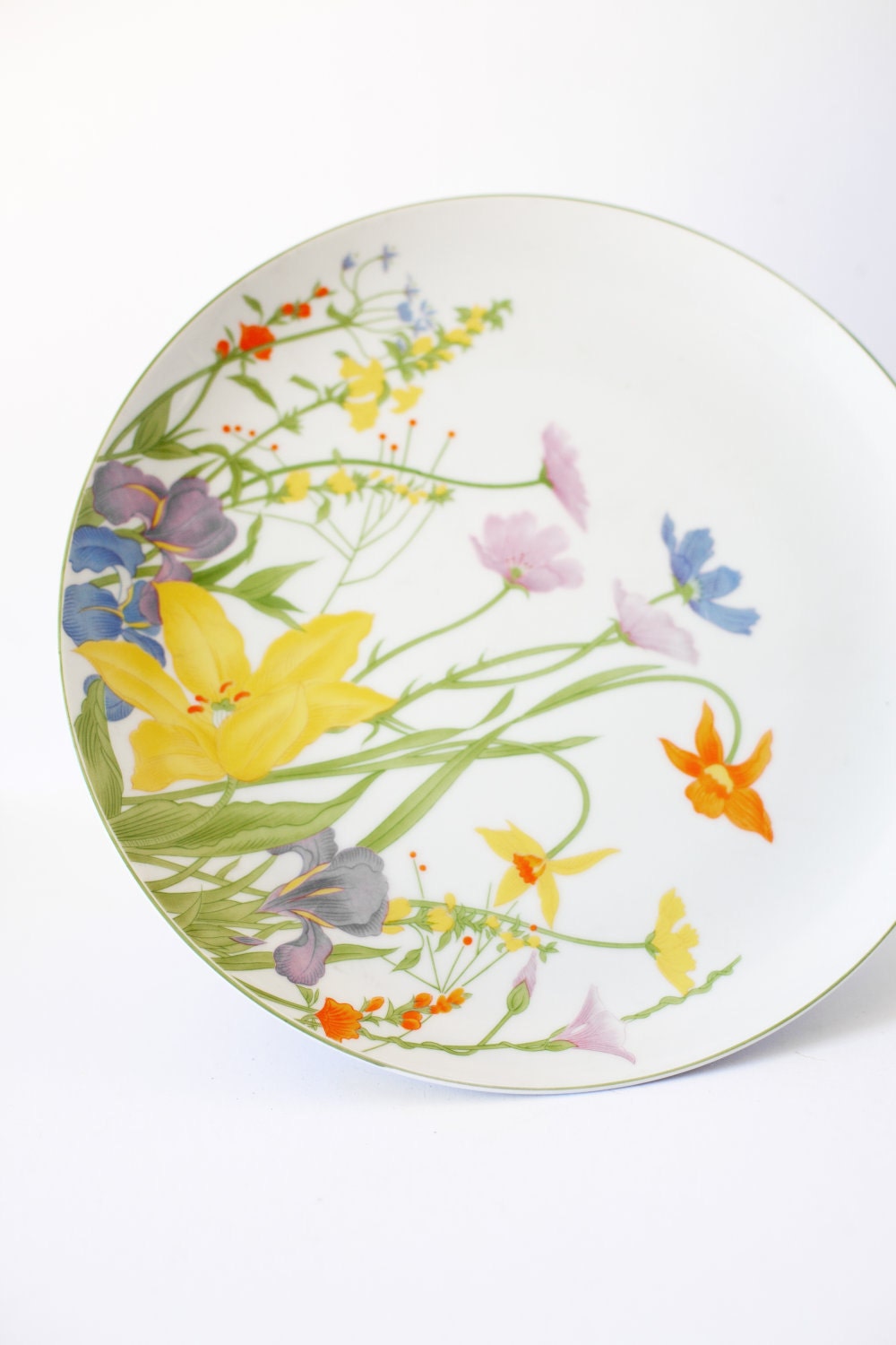 Cake Pedestal Plate Seymour Mann Day Lily Easter Decor