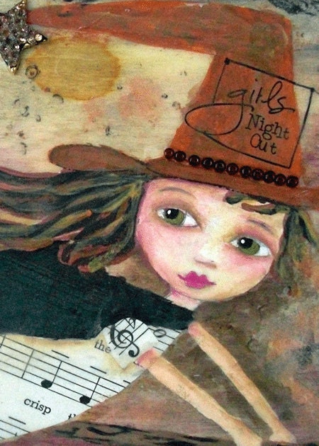 Littlest Witch Girls Night Out  ACEO / ATC Print