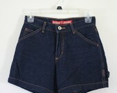 Awesome Women's Vintage Dark Denim High Waisted Shorts