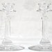 Depression Glass Candlesticks - Pair