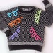 Vintage Ugly Sweater- Squiggle & Giggle