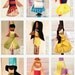 ribbon sculpture disney inspired princess clips or headband (price is for 2)