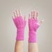 Fingerless Gloves - pink, hand crocheted wrist warmers