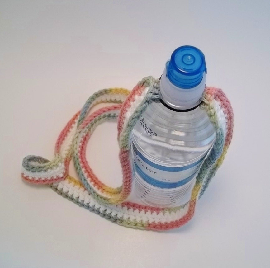 Items similar to Free Online Crochet Pattern, Water Bottle Holder Strap