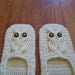 Crochet Pattern, It's a Hoot Owl Ladies Slipper in four sizes.