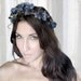 CORPSE BRIDE, Witch, Flower Crown, Halloween, witch, black, tiara, zombie, Headband, hair accessories