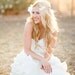 Wedding Tiara, Flower Crown, White whimsical fairy wedding, bridal accessories, wedding hair - SARAH -