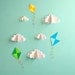 Kite Decals, Paper Decals, Wall Decals, Wall Art, 3D Paper Wall Art, Wall Decor