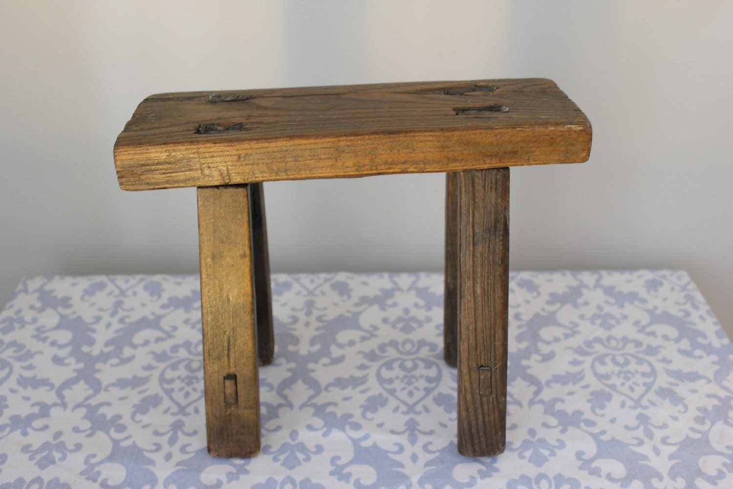 Antique Rustic Footstool