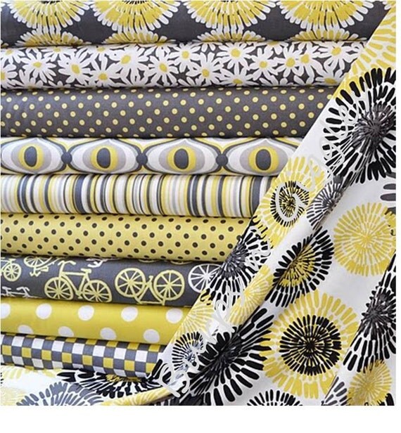 Custom Baby Crib Bedding Set..Crib Bumper, Crib Skirt..Citron Gray