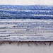 Hand woven Rag Rug - Blue and White Transitional 2.33'x 6.82'