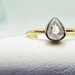 Pear Shaped Diamond Engagement Ring, 14k Yellow Gold