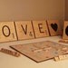 Giant Scrabble tile Wooden Letter - 1 tile