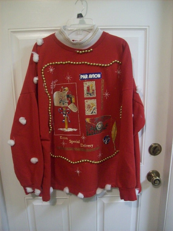 his and hers matching ugly christmas sweaters
