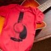 Acoustic Guitar Organic Cotton Short Sleeved Onesie (6-12 Months)