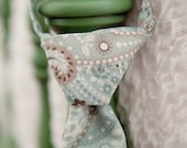 Boys Neck Ties -- Blue and Brown Paisley Tie - Toddler Ties