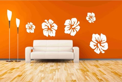 Hibiscus  Flower Wall Decals