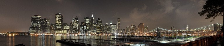 NYC Skyline Panoramic - fine art giclee print