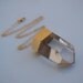 Optical Clear Quartz Crystal and Gold Necklace : Only ONE Available