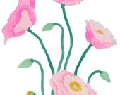 Pink Poppies - Fine Art Print of an original gouache painting