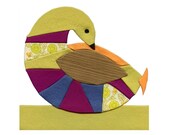 Peace - Fine Art Print of an original fabric collage