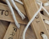 wood gift tags. to from. quantity four. ready to ship.