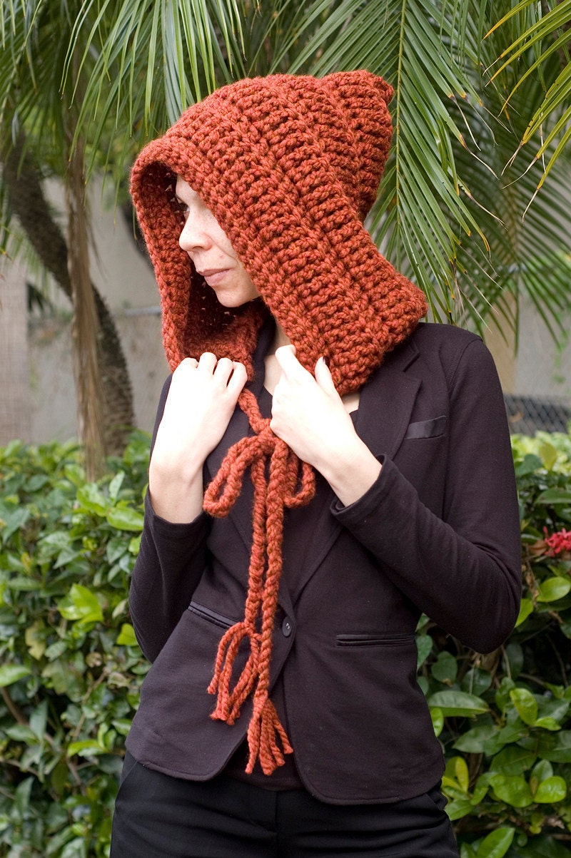 Chunky Crochet Hoodie PDF Pattern - This is a crochet pattern not a finished item