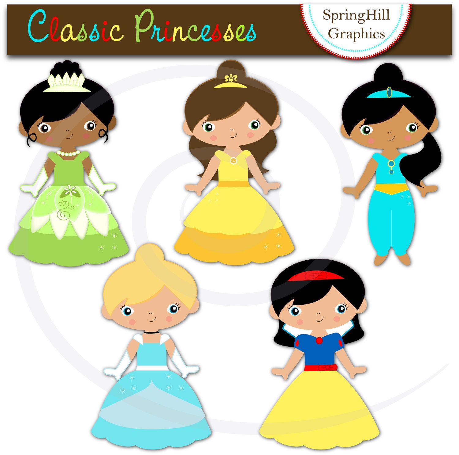 Clipart Of Princesses