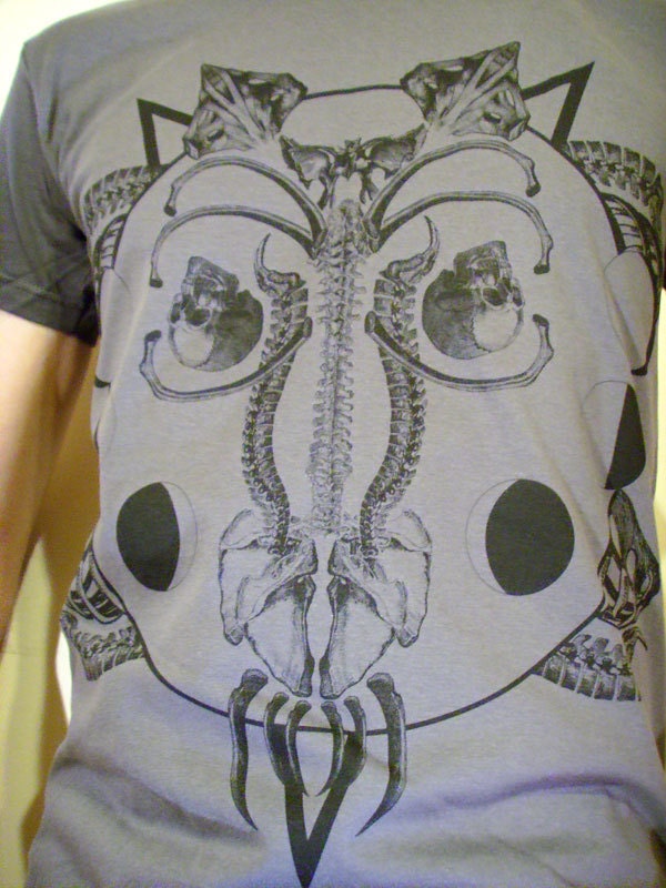 Werewolf tshirt - mens charcoal grey
