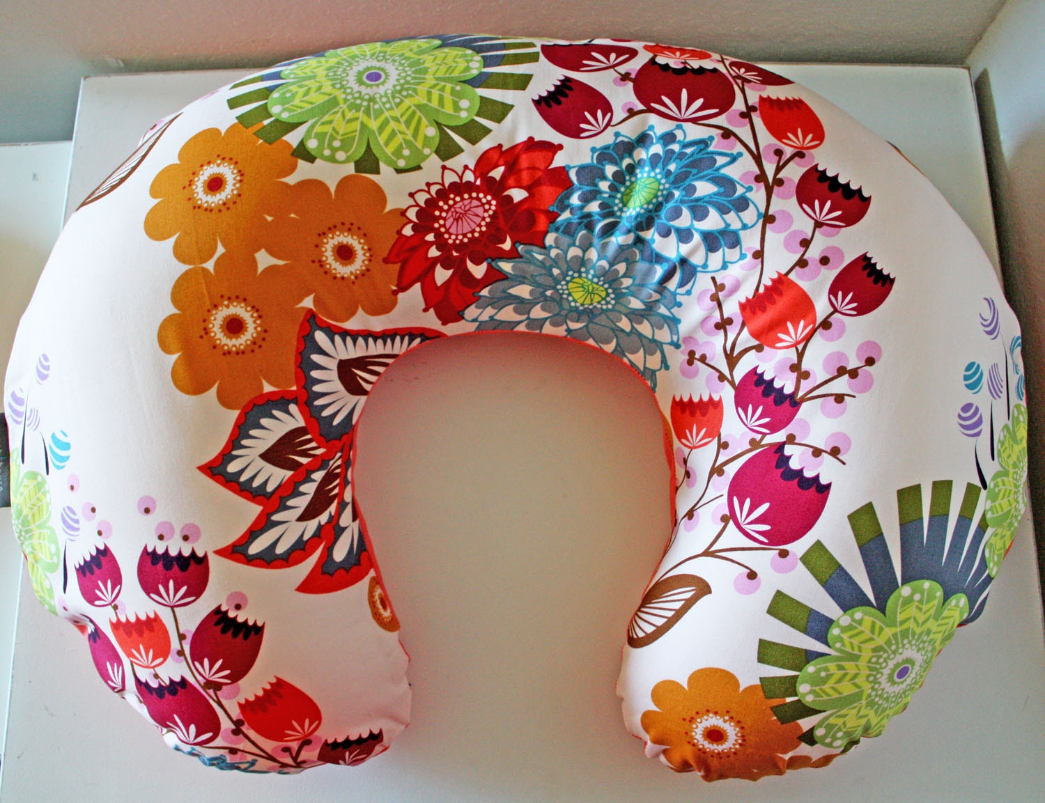 Pink and Coral Boppy Cover, Nursing Pillow Cover, Baby Girl Gift, Baby Girl Boppy Cover, Baby Gear, Baby Accessories, Baby Shower Gift