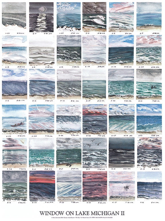 Lake Effects II Lake Michigan Mary Blocksma Poster