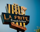 La Frite French Crepes Vintage Neon Sign - Housewarming Gift - Retro Kitchen Decor - Sherman Oaks - Los Angeles - 11X14 Fine Art Photograph