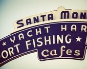 Santa Monica Pier Vintage Neon Arch - As Seen on DesignLoveFest - Route 66 Neon Sign Art - Road Trip Inspired - 20X30 Fine Art Photograph