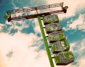 Route 66 Ghost Motel Stripped Vintage Neon Sign - Kingman Arizona - Retro Home Decor - Vintage Office Decor - 11X14 Fine Art Photograph